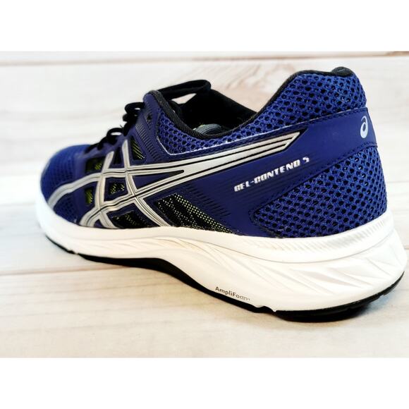 Asics Gel Contend 5 Running Shoe Sneakers Mens Size 10 Extra Wide Blue 1011A252 - Picture 12 of 16